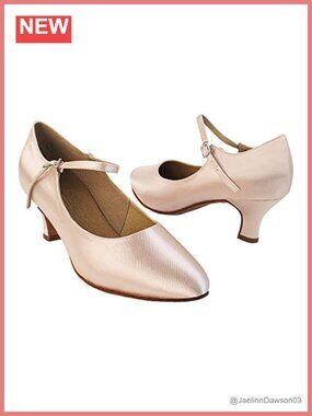 Women's Ballroom Dance Shoes Suede Sole Cuban Heel Comfort